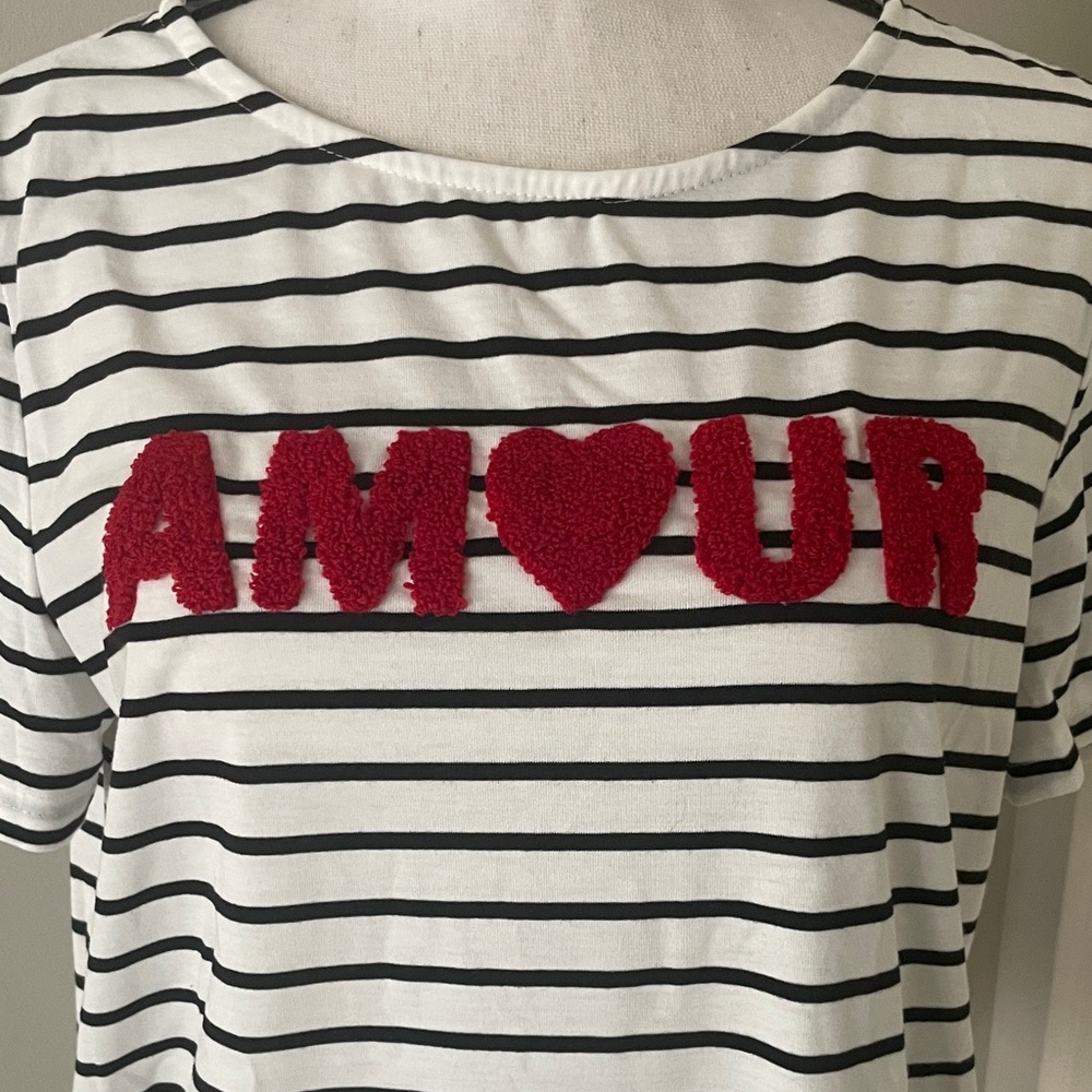 Love Striped Tee - Picture 2 of 6